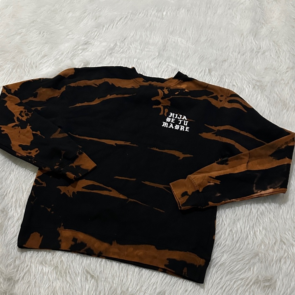Black and Brown Crew Neck Sweater